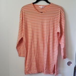 Victoria's Secret Peaches and Cream Lounge Shirt